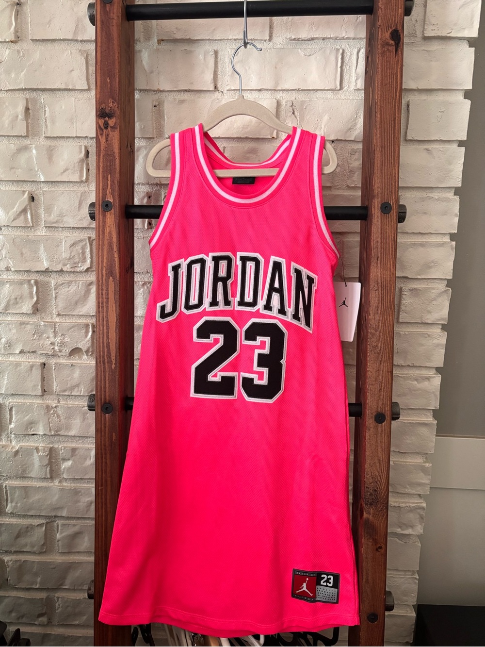 Jordan Kids' Pink 23 Mesh Jersey Dress